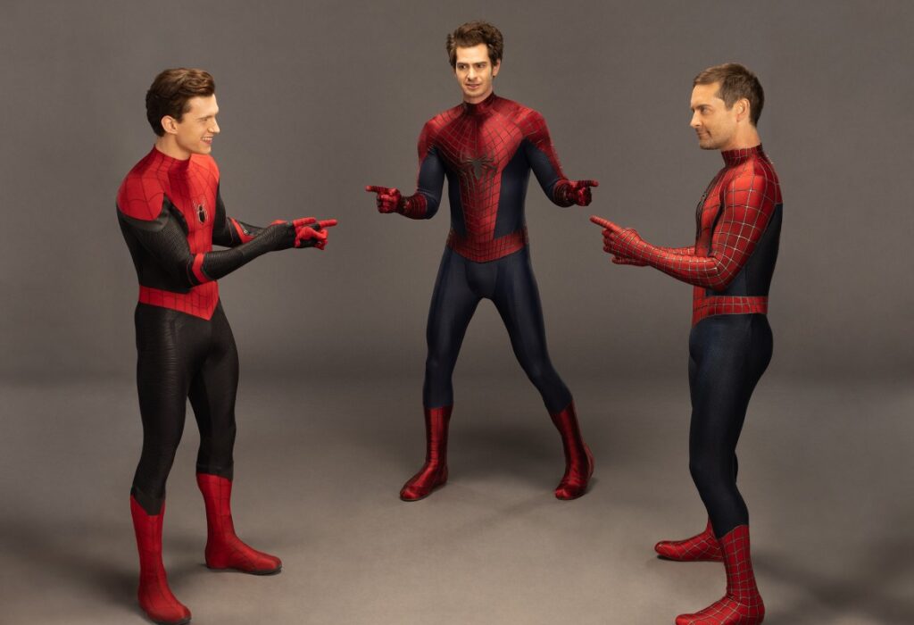 Tom Holland Tobey Maguire e Andrew Garfield 1