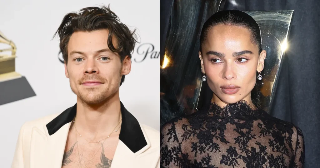 a atriz zoe kravitz harry styles