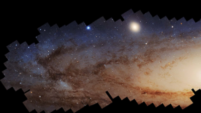 Hubble detecta queda na formação de estrelas em Andrômeda
