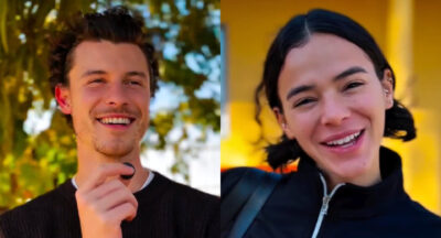 Shawn Mendes e Bruna Marquezine juntos durante visita a projeto social em Angola