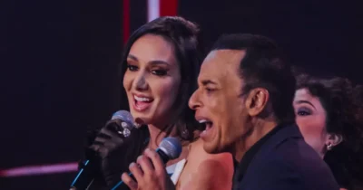Jon Secada e Marina Elali revivem 'Angel' e arrepiam plateia