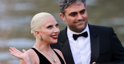 Lady Gaga e Michael Polansky exibem filho em rara aparição pública