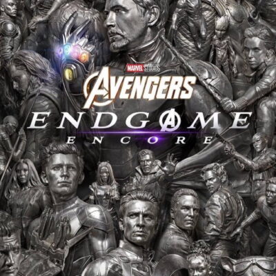 Pôster prateado de Vingadores: Ultimato Encore